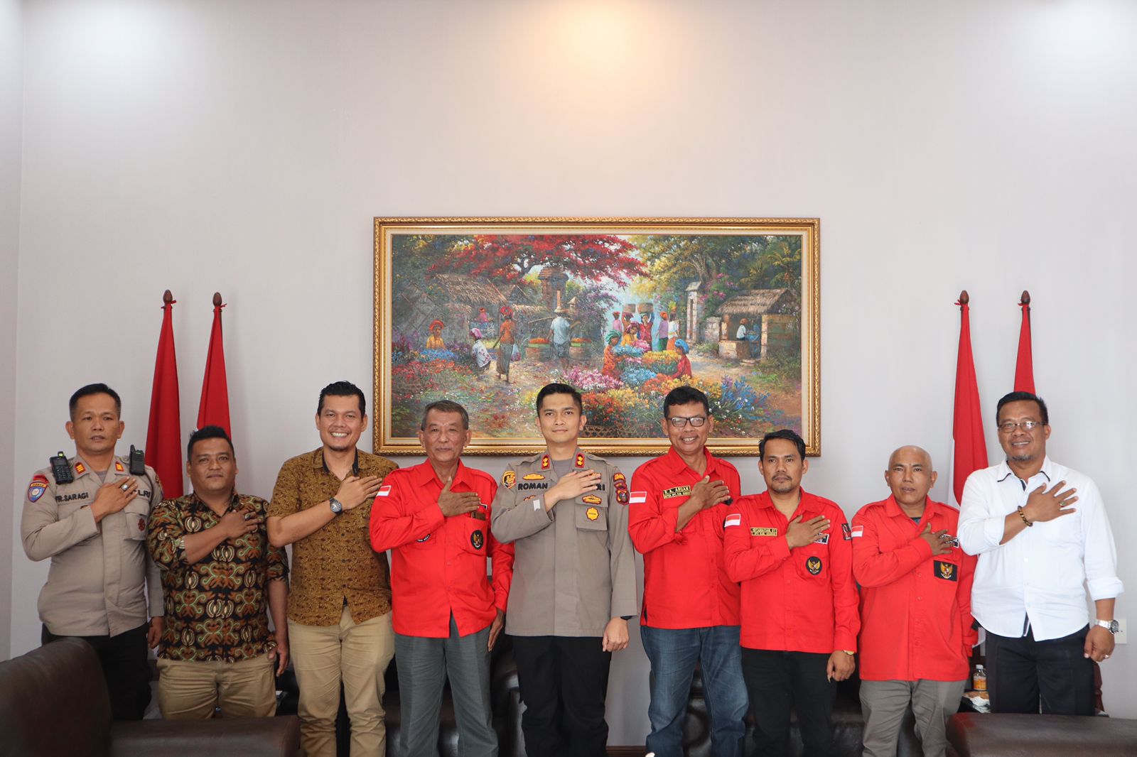 Kapolres Asahan Terima Silaturahmi Pemuda Batak Bersatu