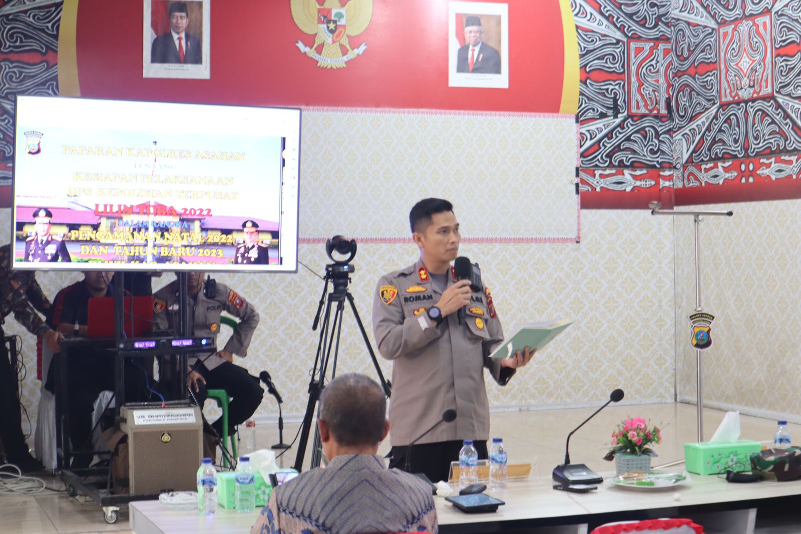 3 Pilar Dengarkan Rapat Koordinasi Lintas Sektoral Lilin Toba 2022 Secara Virtual Vdieo Conferens Oleh Mabes Polri