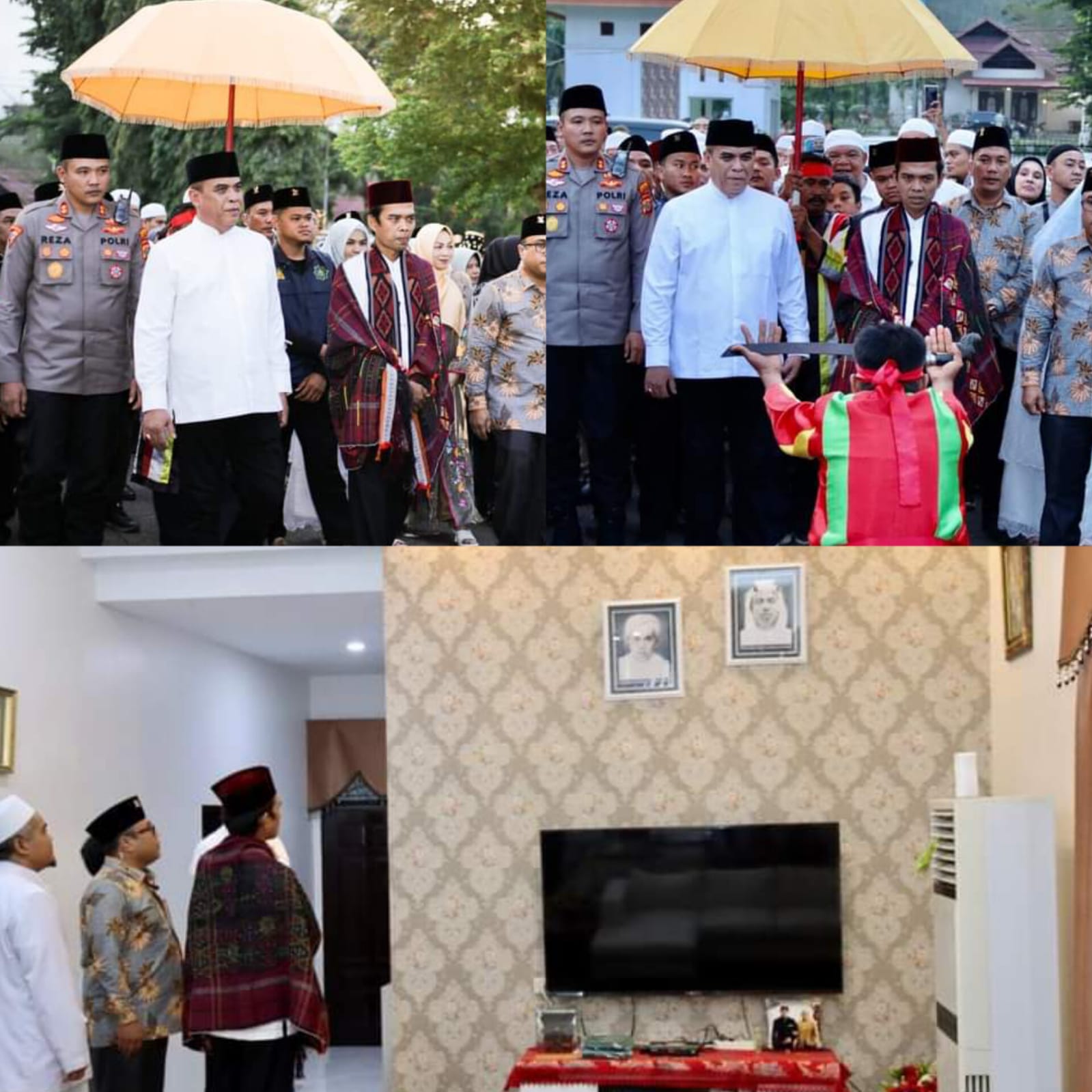 Ustadz Abdul Somat Tiba di Rumah Dinas Bupati Madina