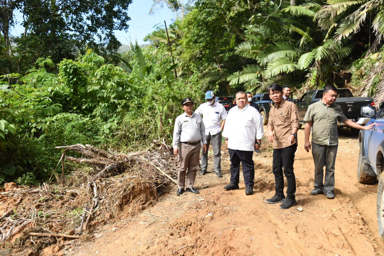 Bupati Tinjau Beberapa Titik Longsor di Tapsel