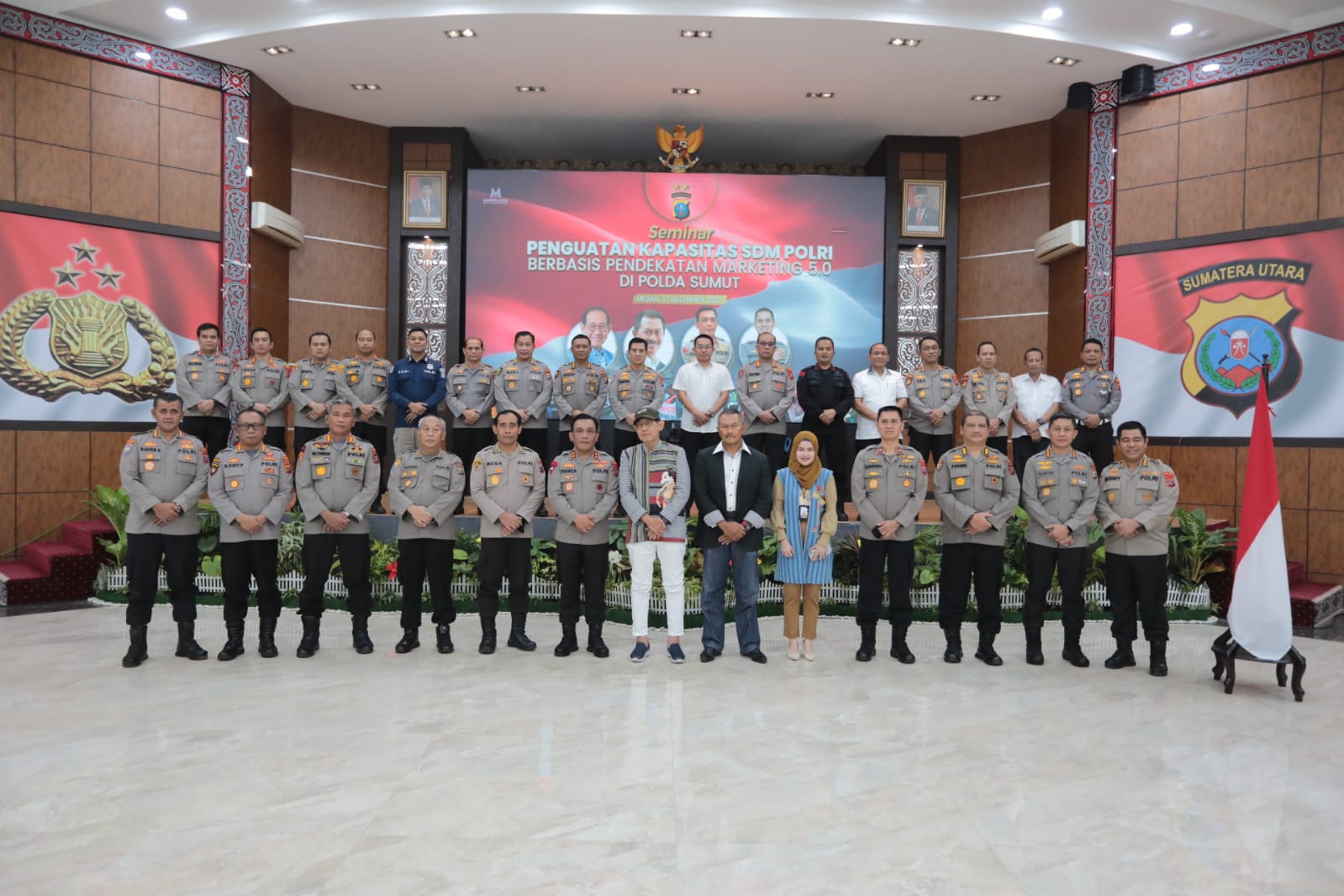 Polda Sumut Gelar Seminar Penguatan Kapasitas SDM Polri Berbasis Pendekatan Marketing 5.0