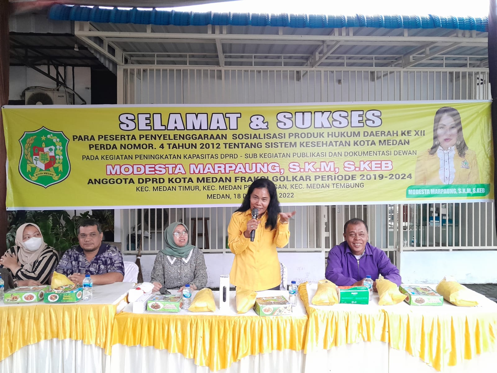 Modesta Marpaung Gelar Sosper, Petugas Medis Diminta Permudah Urusan Warga Dapat Berobat Gratis