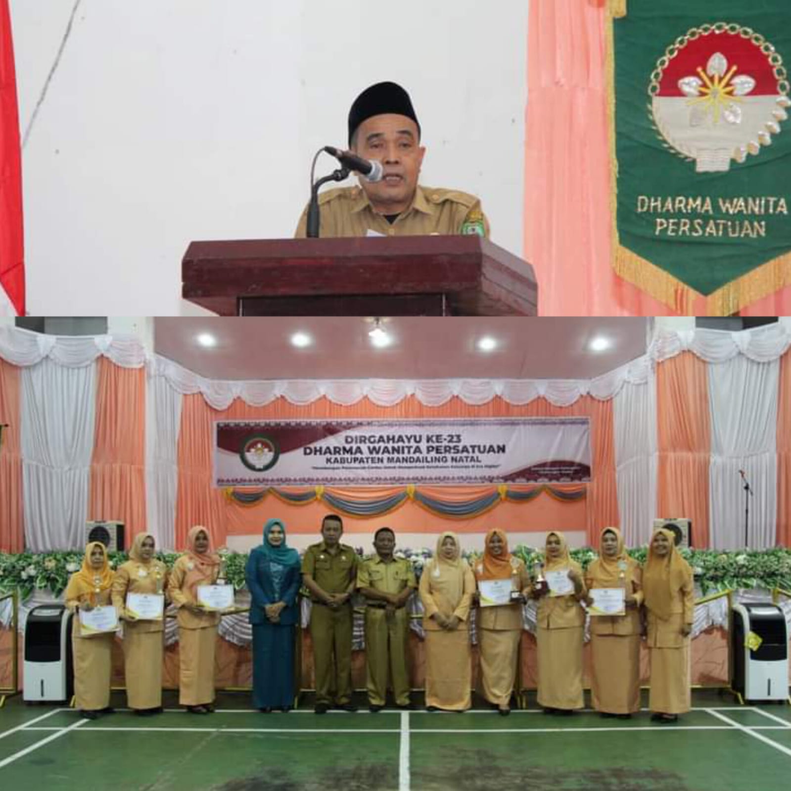 Sekda Madina Hadiri HUT ke-23 Dharma Wanita Persatuan