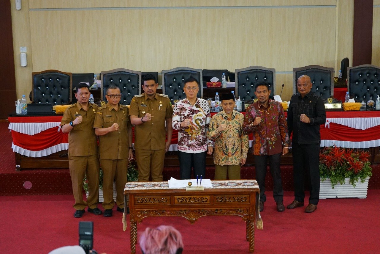 DPRD dan Pemko Medan Sahkan Perda Pembentukan Perangkat Daerah Kota Medan, 24 Ranperda Dibahas Tahun  2023