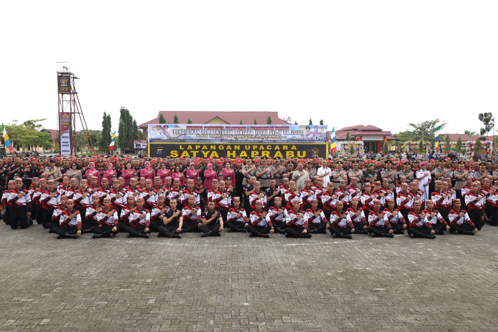 448 Bintara Polri SPN Polda Sumut Th 2022 Dilantik, Kapolda Sumut : Layani Masyarakat Dengan Hati Tulus Ikhlas