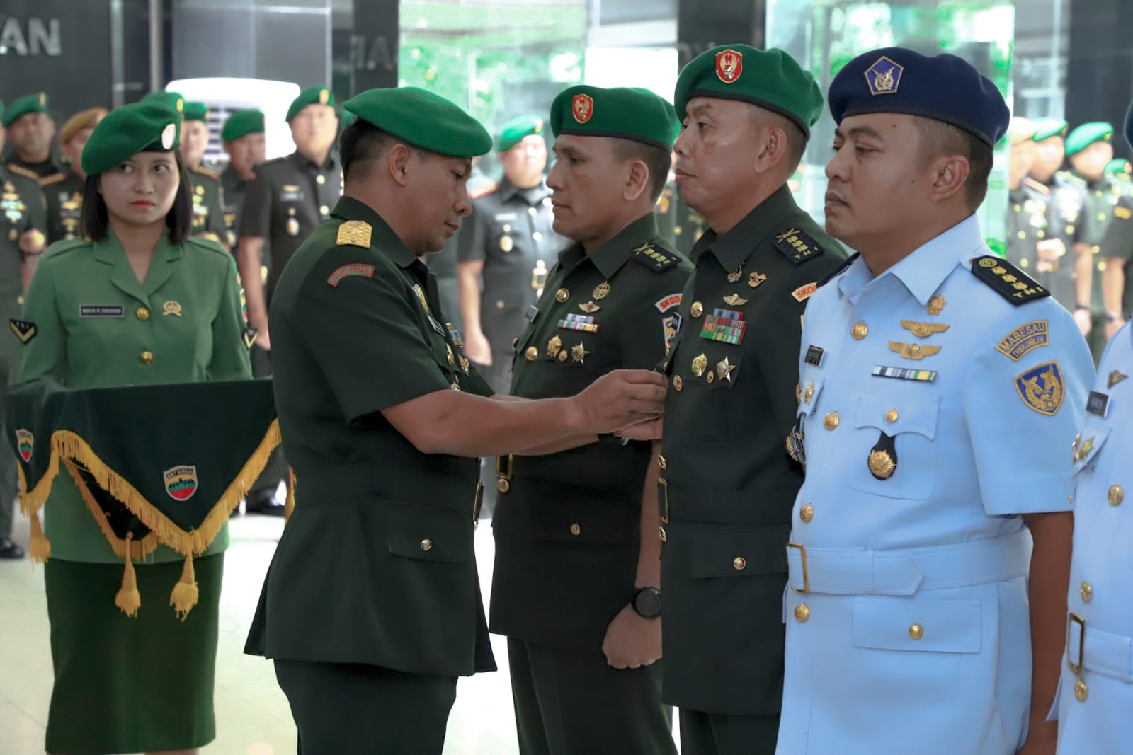 Kasdam I/BB Pimpin Sertijab Asintel dan LO TNI AU Sekaligus Penyerahan Jabatan Kasansidam I/BB dan Tradisi Korps