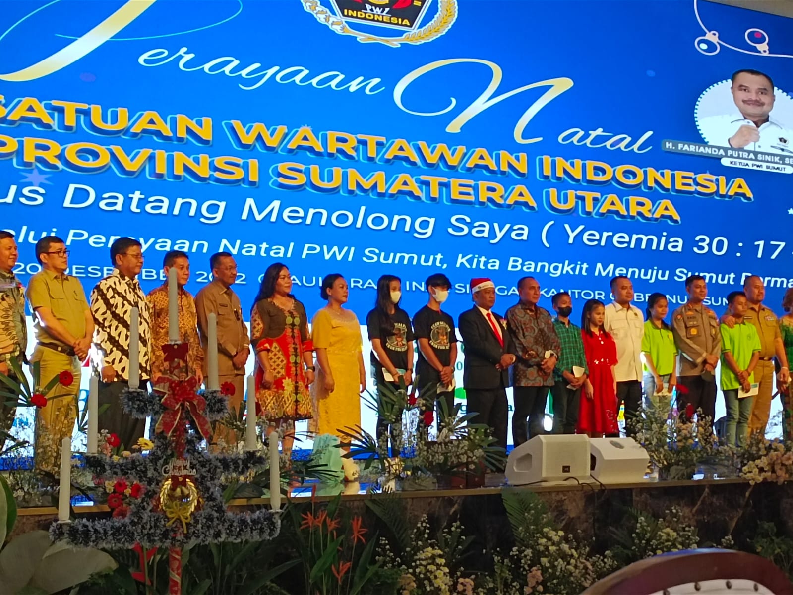 Gubsu Edy Rahmayadi pada Natal PWI Sumut: Agama Diturunkan Tuhan untuk Kedamaian