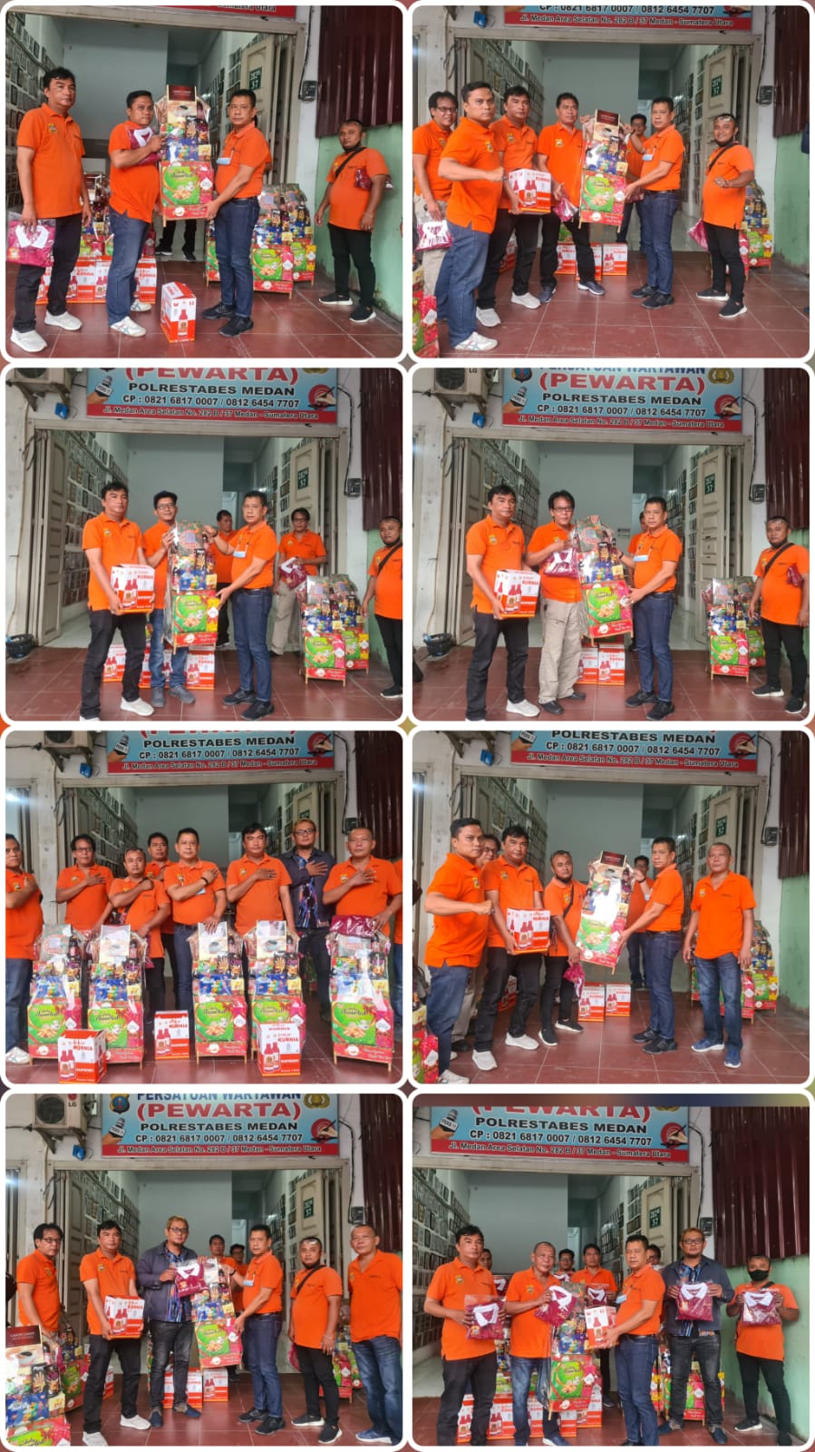 Ketua Pewarta Bagikan Bingkisan Natal kepada Anggota Beragama Nasrani