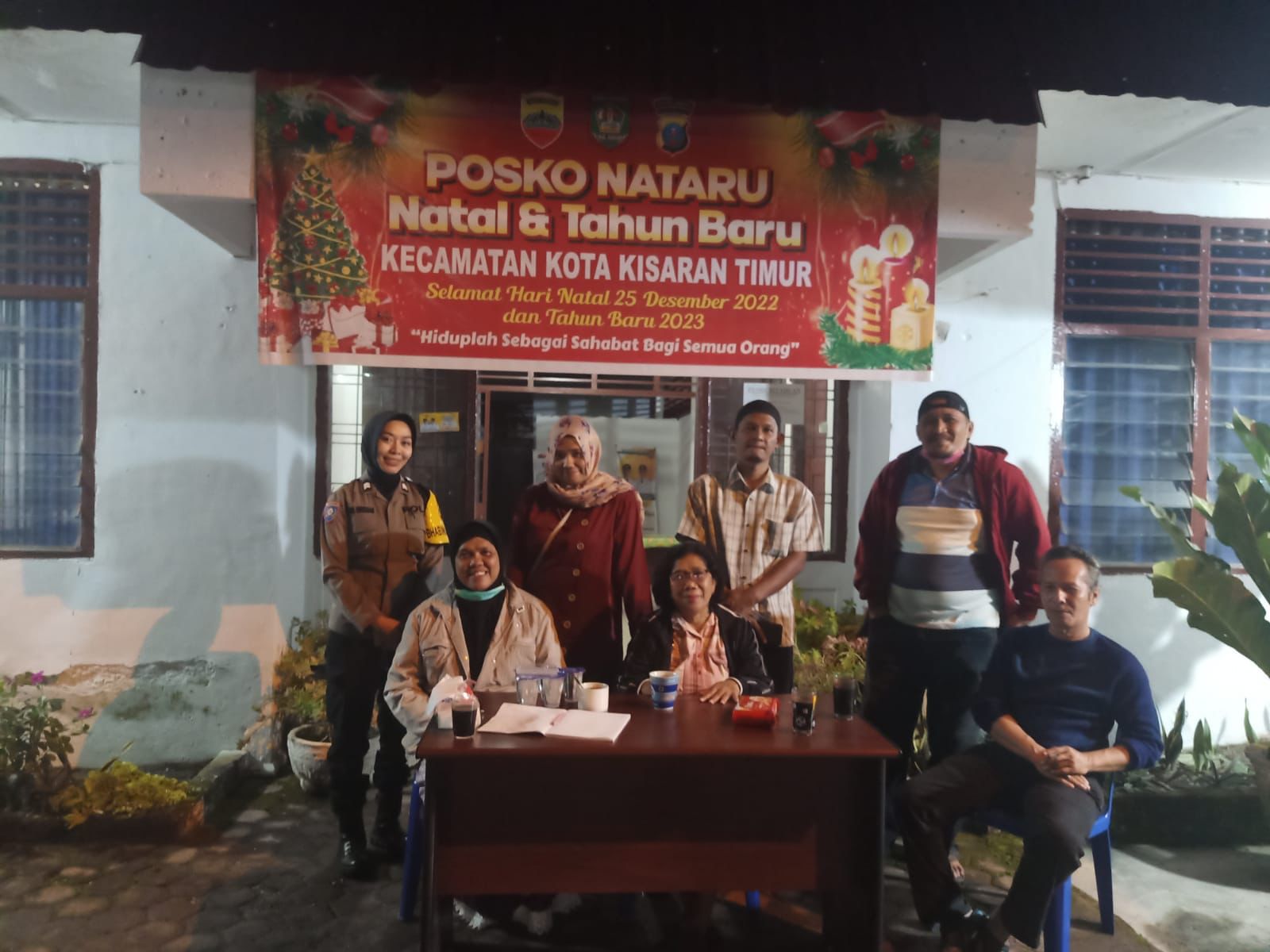 Jelang Nataru, Biptu Linda Siregar Kunjungi Kantor lurah Gambir Baru