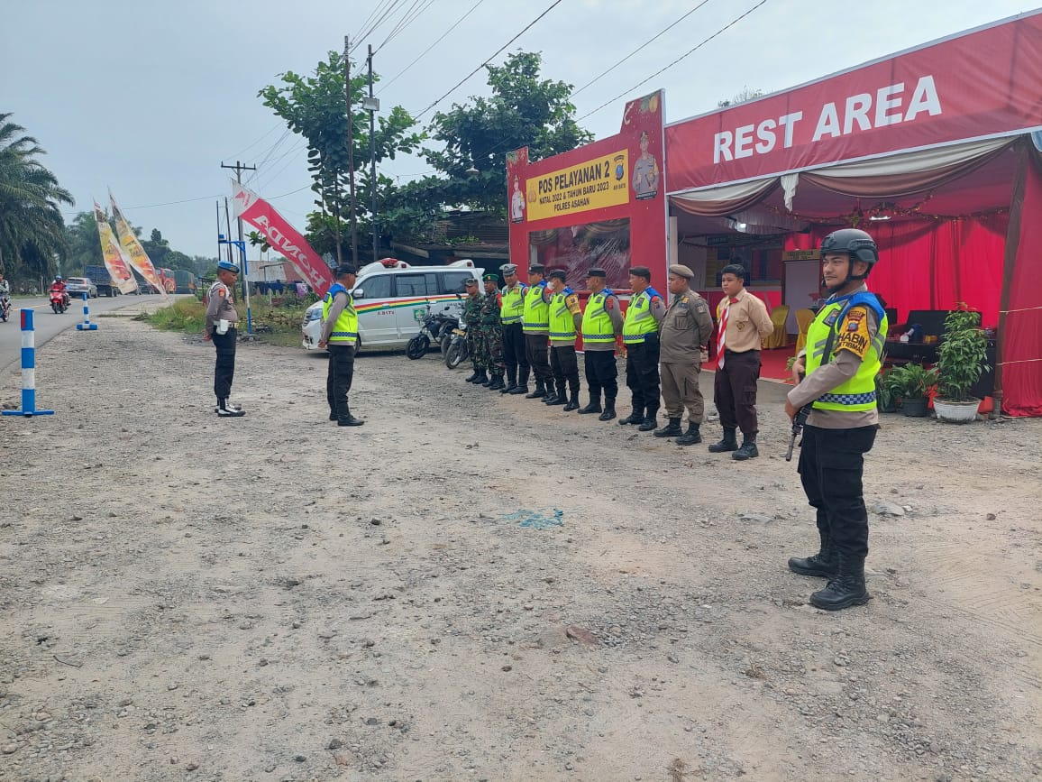 Dalam Rangka PAM Nataru 2022-2023, Personil Pos Yan 2 Air Batu Laksanakan Apel Pagi