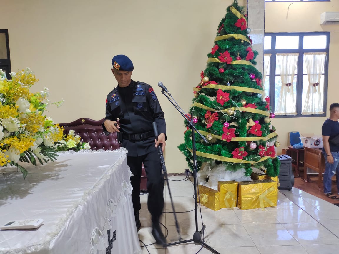 Sterilisasi Gereja-Gereja jelang ibadah malam Natal Di Kabupaten Asahan