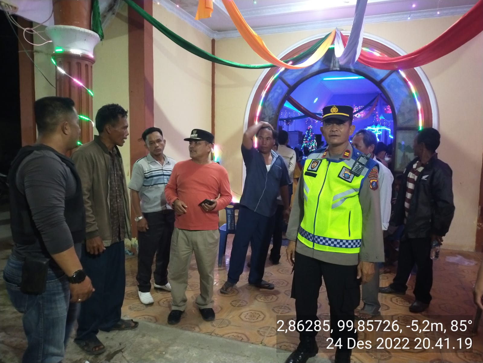 Guna Memberikan Rasa Aman Saat Beribadah, Polsek Sei Kepayang Pantau 11 Gereja