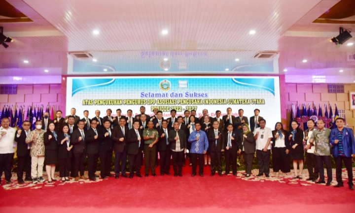 Pengukuhan Pengurus APINDO Sumut, Edy Rahmayadi Ajak Dorong Perekonomian Sumut