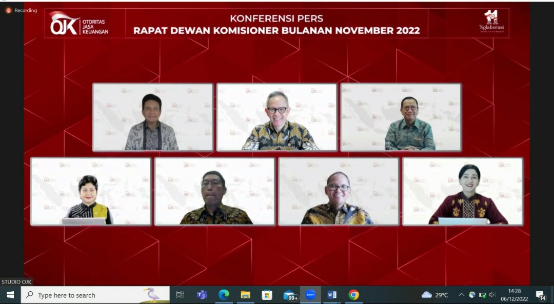 OJK : Stabilitas Sektor Jasa Keuangan Terjaga dan Tumbuh Meningkat