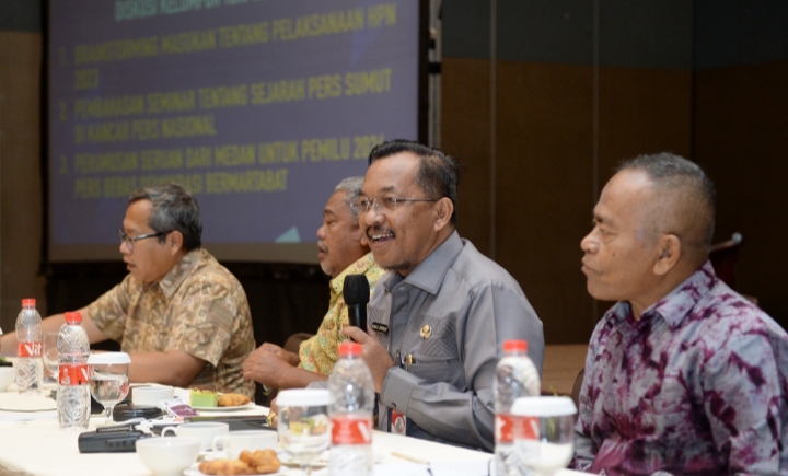 Jelang HPN 2023, Pemprov Sumut dan PWI Adakan FGD Bahas Demokrasi Pers