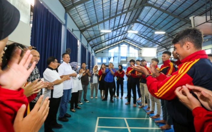 Lepas Atlet yang Mengikuti Kejurnas PBTI, Musa Rajekshah Harapkan Jaga Sportivitas dan Harumkan  Sumut