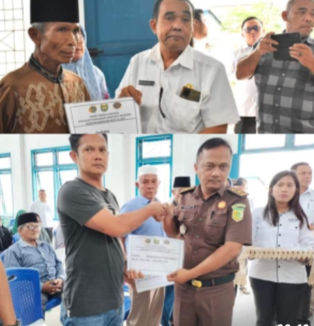 Pemkab Madina Serahkan Ganti Rugi Lahan untuk Pembangunan Bandara Bukit Malintang