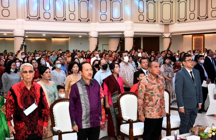 Hadiri Natal ASN Pemprov Sumut, Gubernur Edy Rahmayadi Sebut  Ketuhanan sebagai Prinsip Fundamental