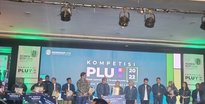 Dinas Koperasi Sumut Raih  Harapan Tiga PLUT Terhebat