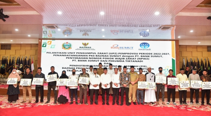 Distribusikan Zakat, Infak dan Sedekah Pemprov Triwulan IV, Edy Rahmayadi Harap Ada  Peningkatan Signifikan Tahun Depan