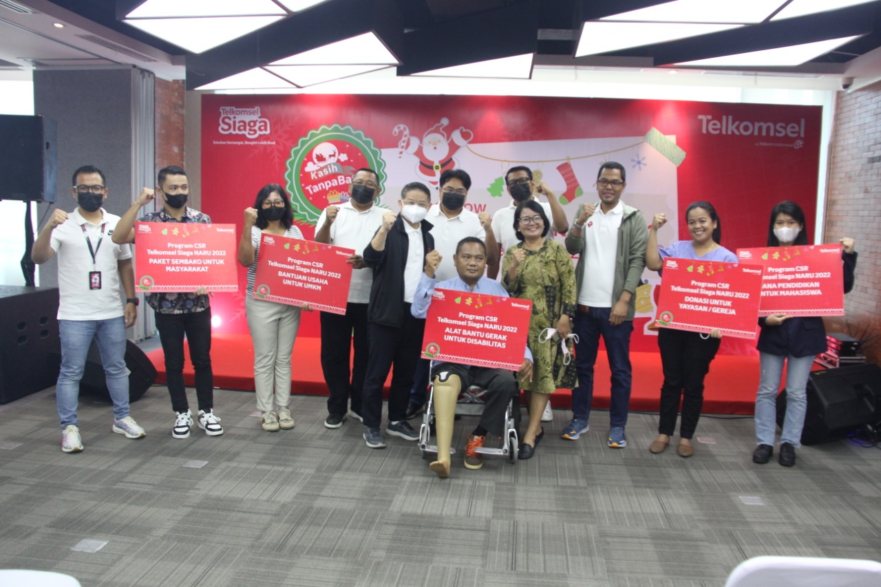 Telkomsel Siaga Berbagi Kasih Tanpa Batas di Momen Natal 2022 Hadir di Kota Medan
