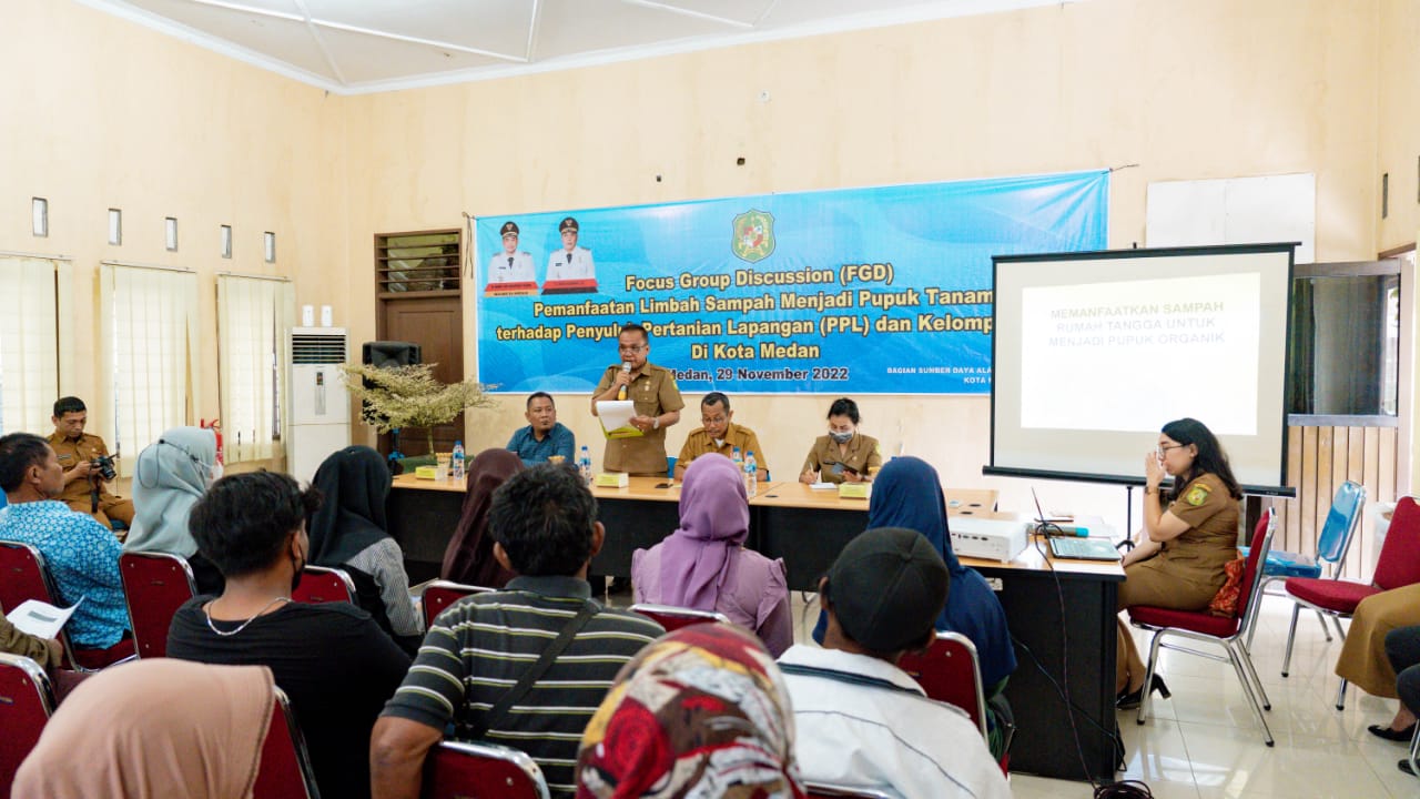 Pemko Medan Ajak PPL dan Kelompok Tani Memanfaatkan Limbah sampah Menjadi Pupuk Tanaman