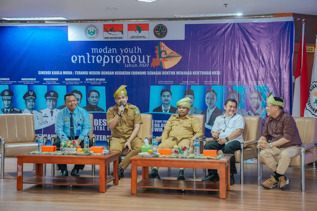Pelantikan Pengurus BEM Nusantara Sumut, Bobby Nasution: Jangan Takut Jadi Entrepreneur