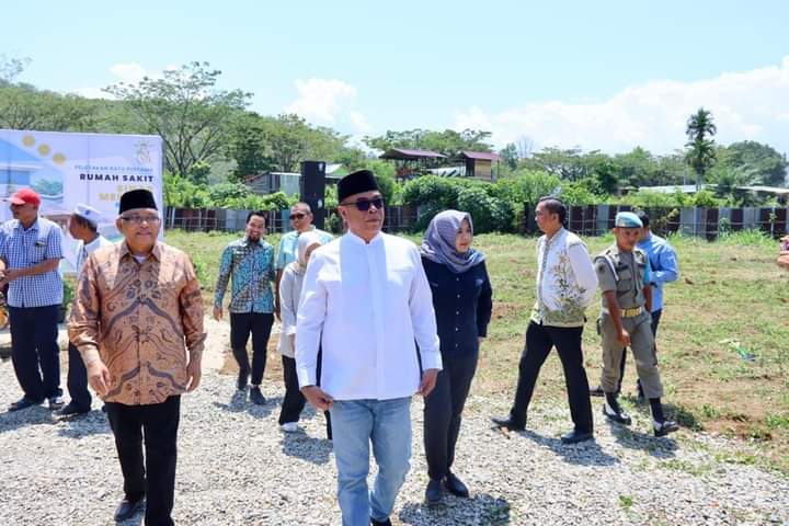 Bupati dan Wakil Bupati Madina Hadiri Peletakan Batu Pertama Pembangunan Rumah Sakit Sinar Mentari, Ini Pesan Sukhairi Nasution