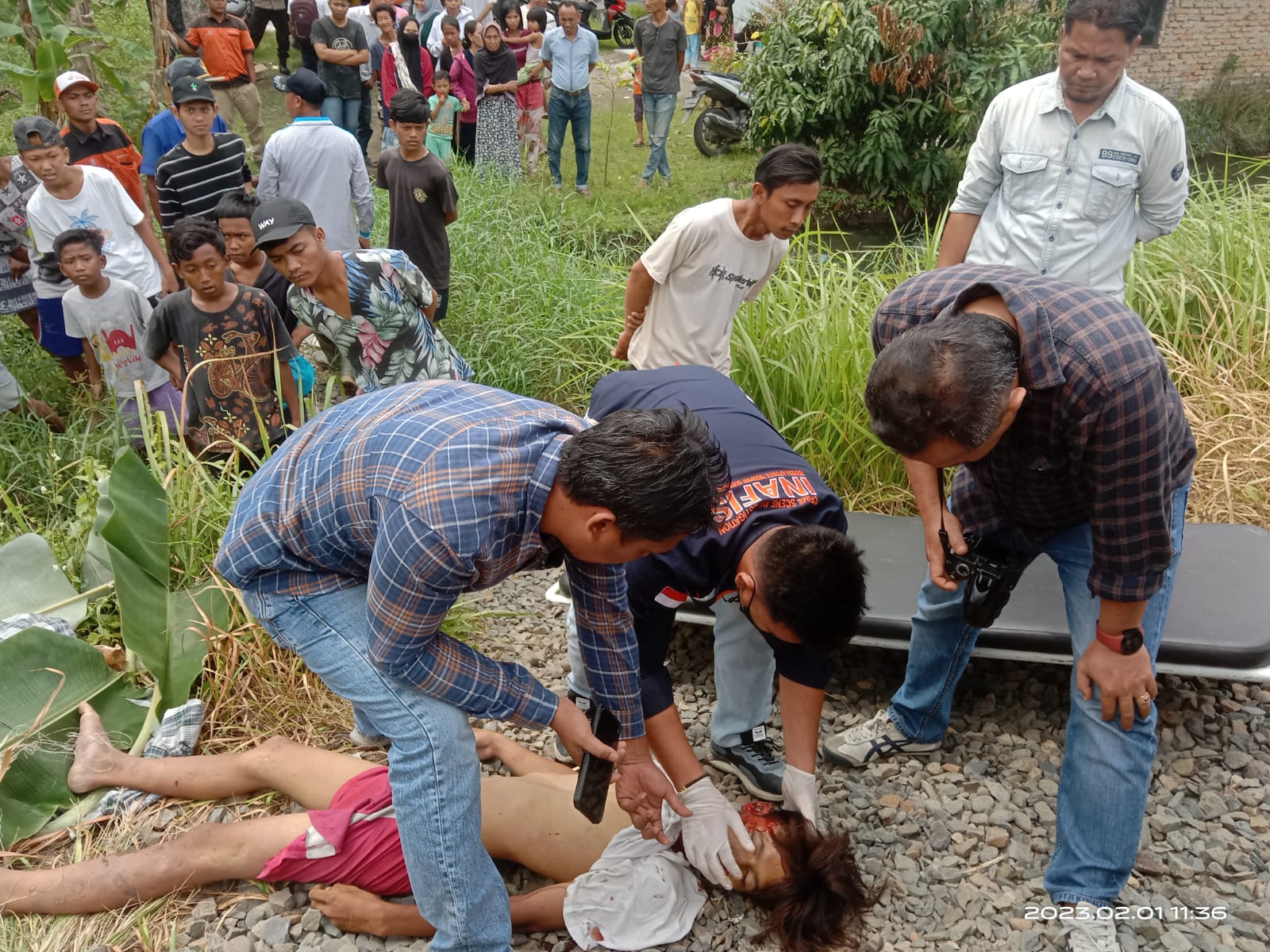 Anak di Bawah Umur Tewas Ditabrak KA di Perlintasan Jalan Sempurna, Desa Sambirejo Percut Seituan