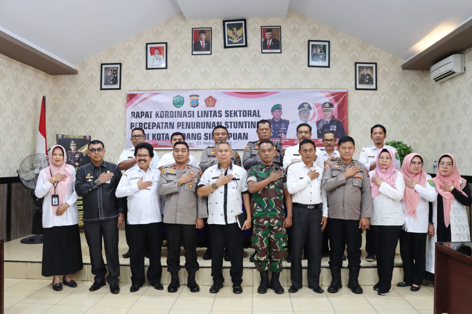 Polres Padangsidimpuan bersama Forkompida gelar Rakor pencegahan Stunting.
