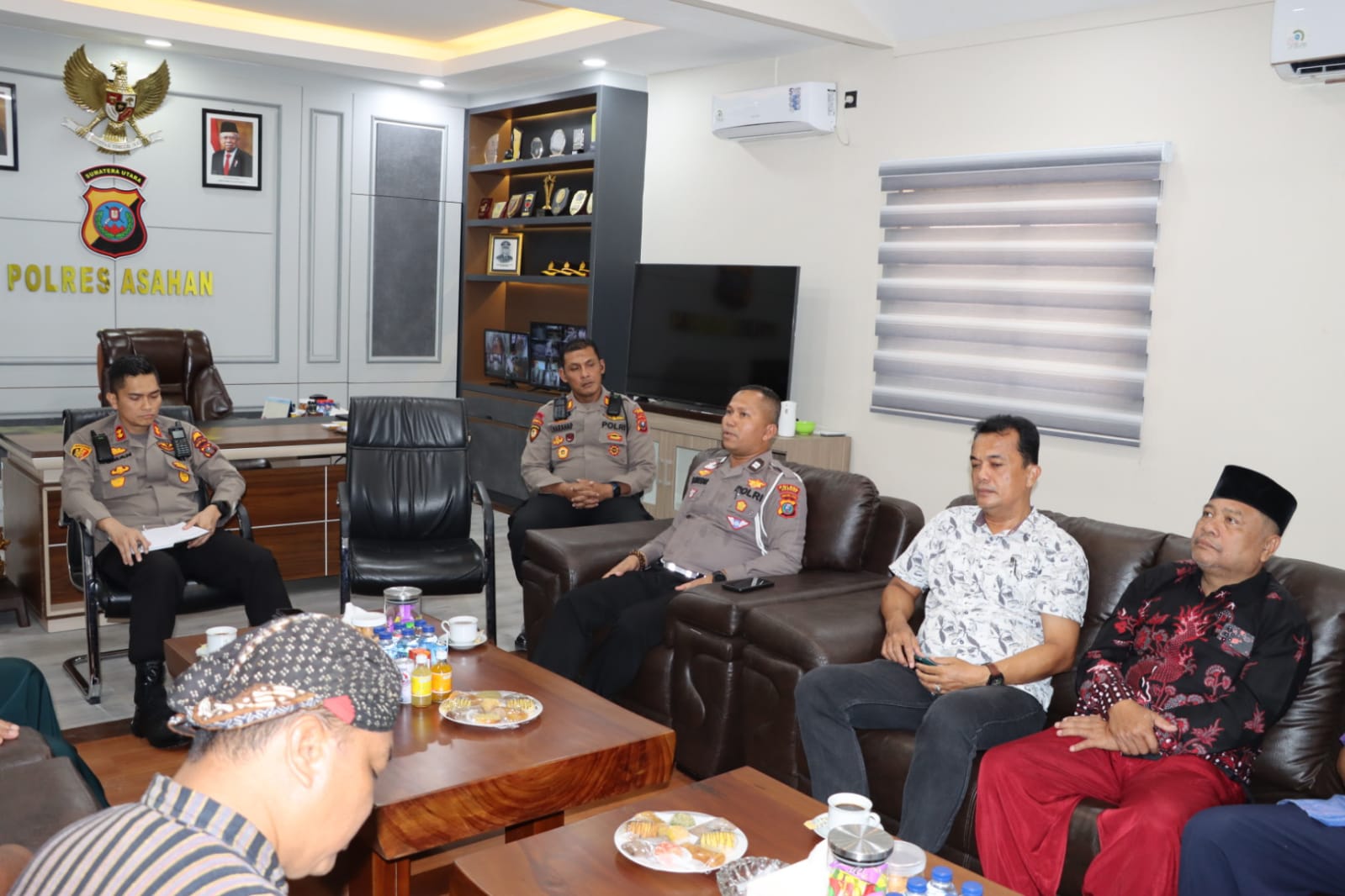 Kapolres Asahan Terima Silaturahmi Forkala