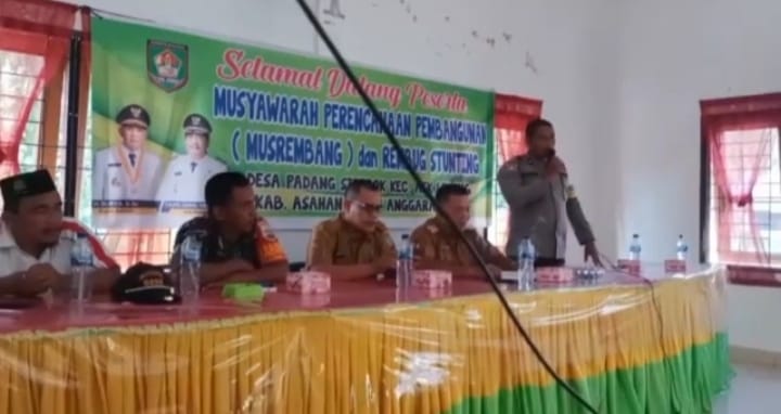 Bhabinkamtibmas Ikuti Musrenbang Desa Padang Sipirok APBD tahun 2024