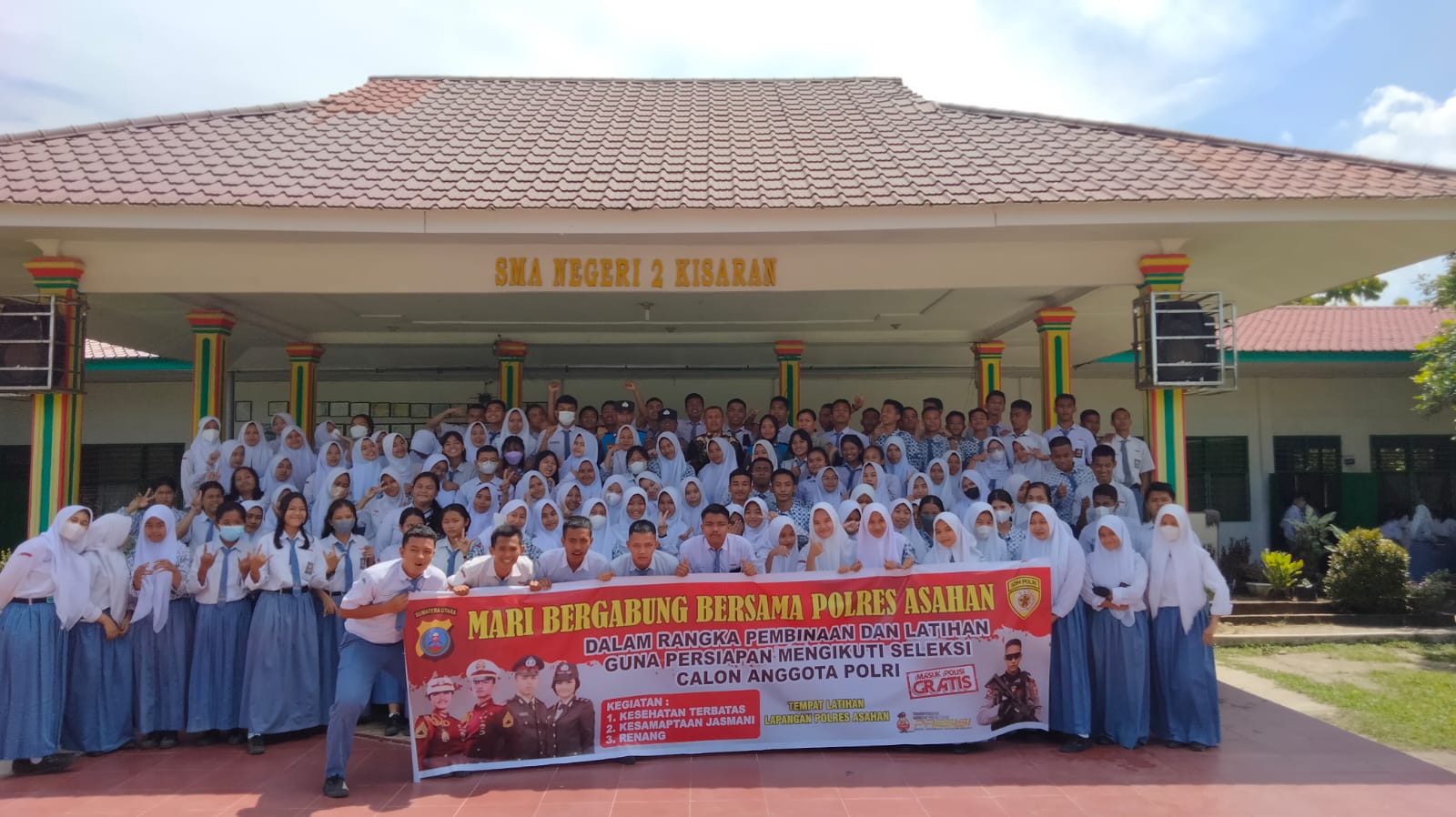 SMA Negeri 2 dan SMA Negeri 4 Kisaran Terima Bimbingan Binlat Dari Polres Asahan