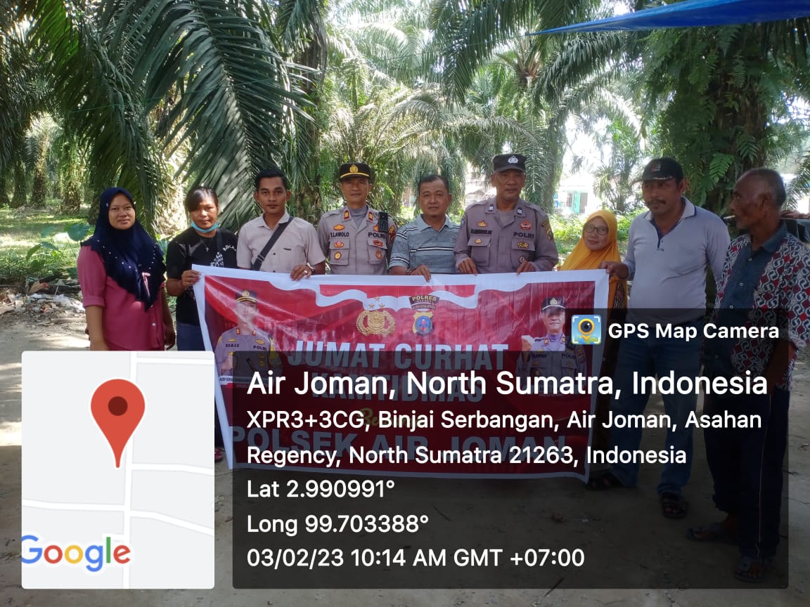 Kapolsek Air Joman Jumat Curhat Warung pak Daham