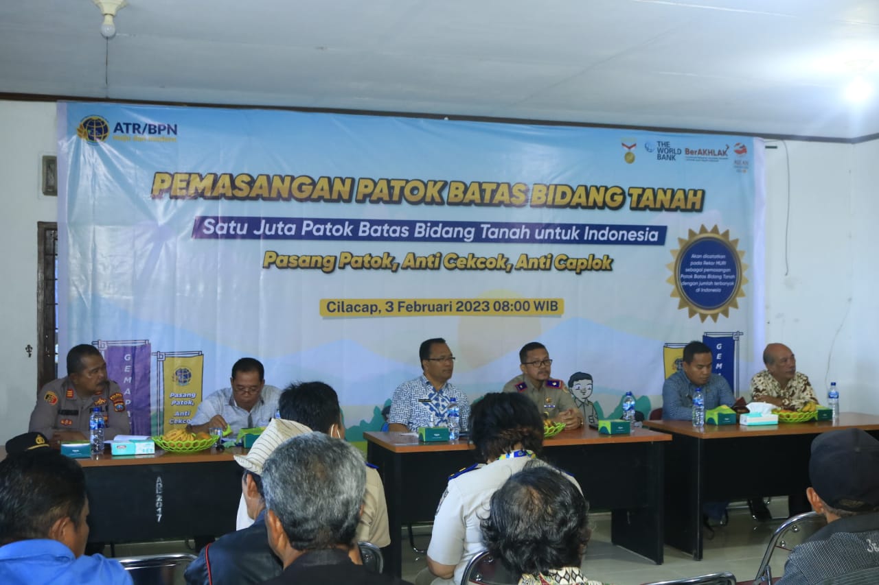Bupati Samosir Dukung Pencanangan Gerakan Masyarakat Pemasangan Tanda Batas Tanah