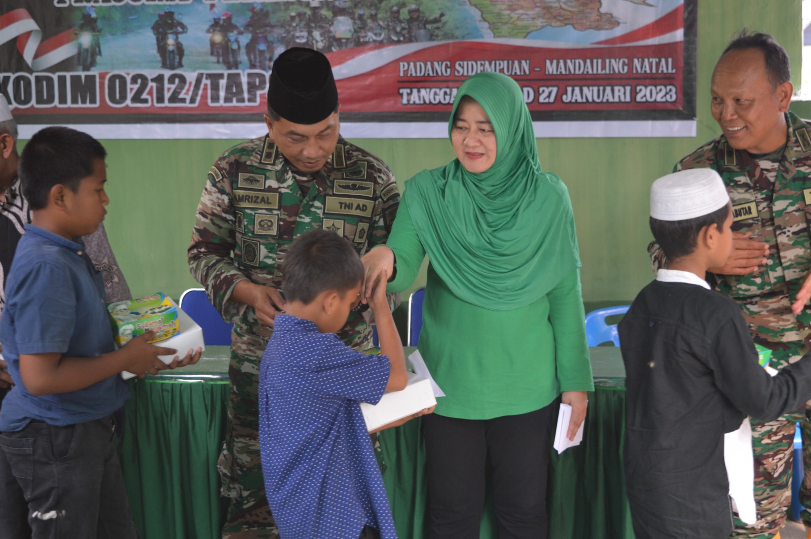 Dandim 0212/TS : Bentuk Sumbangsih Pada Masyarakat Dalam Perjalanan Tim Touring Prajurit Petarung Merah Putih