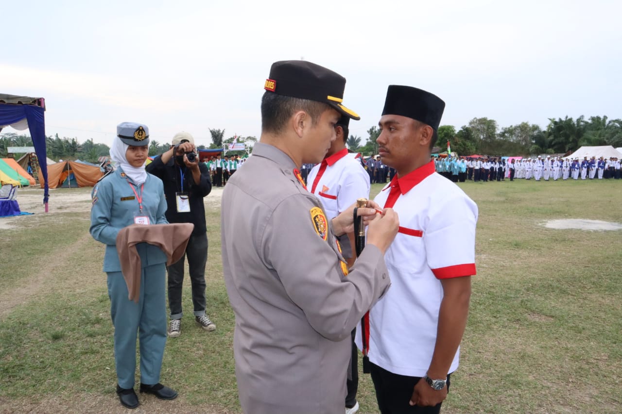 Kapolres Asahan Pimpin Pembukaan Perkemahan, dan Pelantikan PKS