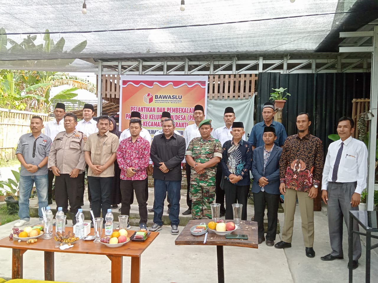 Personil Polsek Kota Kisaran Hadir Pelantikan Panwaslu Kelurahan