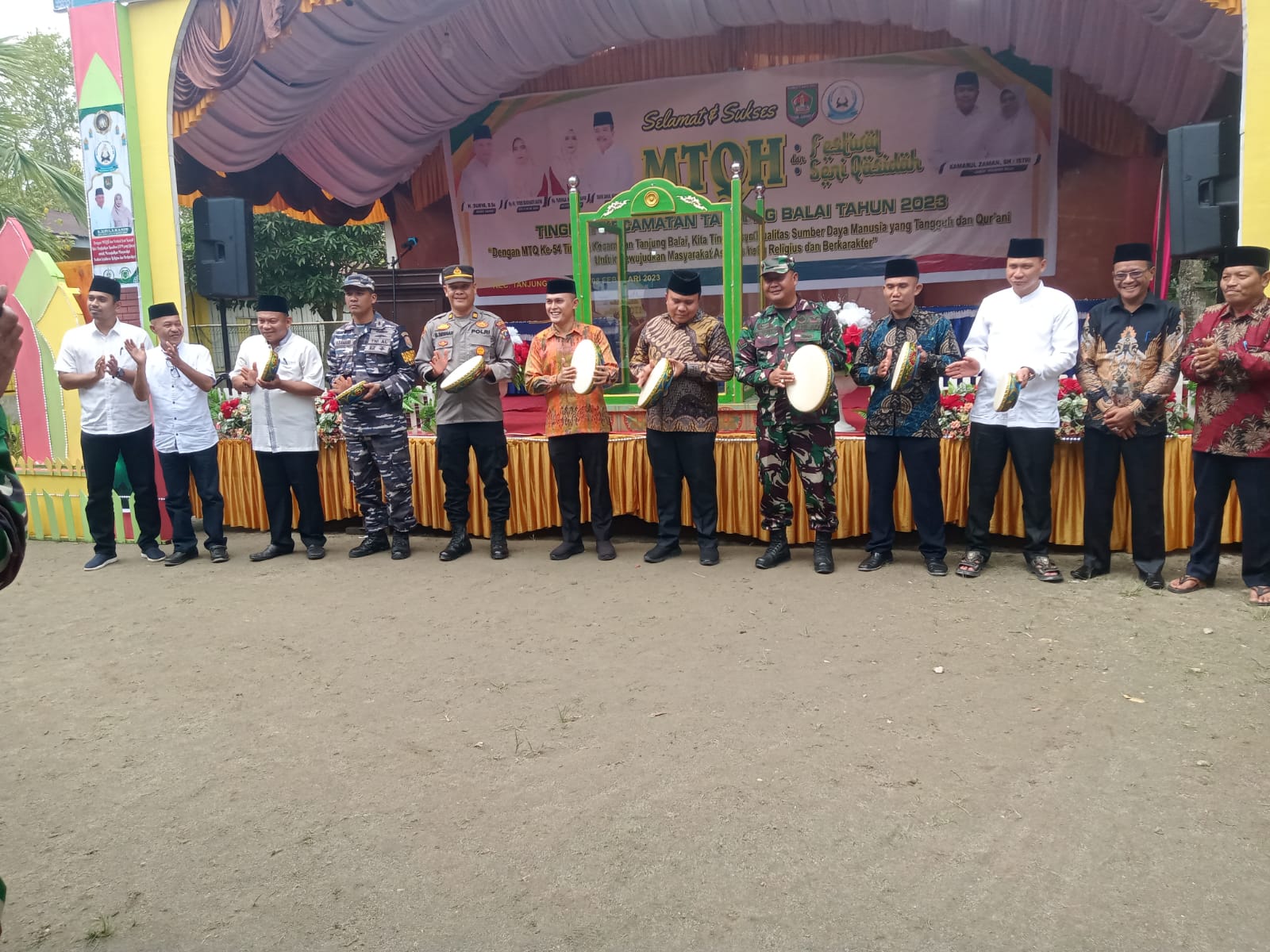 Personil Polsek Sei Kepayang Hadir, MTQ dan Festival Seni Qasidah
