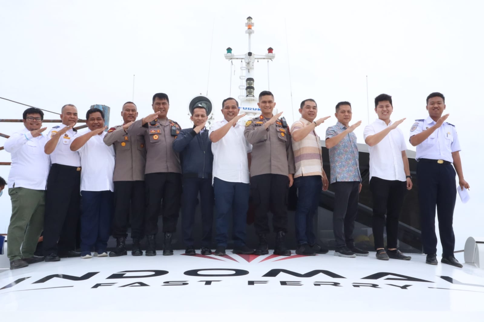 Kapolres Asahan Tinjau Pembangunan Mako Satpolairud dan Pengecekan Kapal KM Idomal Empire