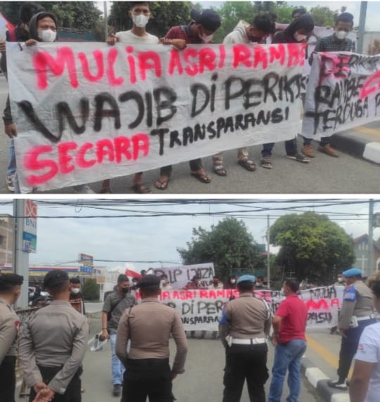 Diduga Palsukan Ijazah Mahasiswa & Masyarakat Unjuk Rasa Di Mapolda Sumut Meminta 