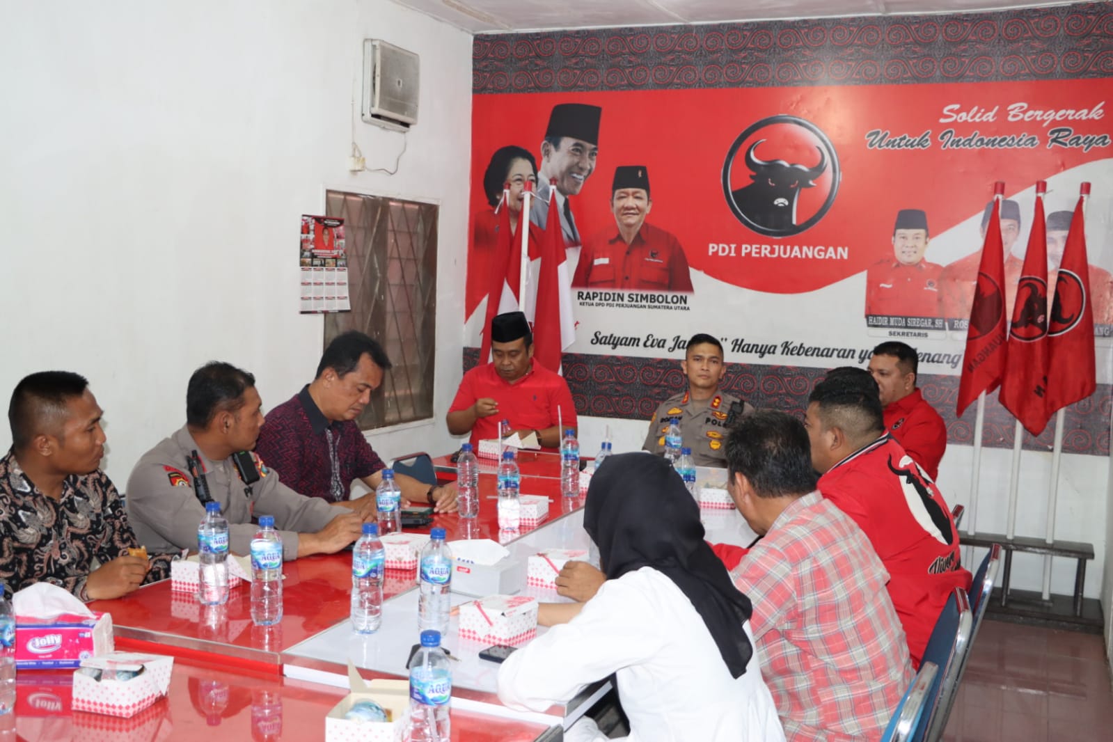 Kapolres Asahan Safari Kamtibmas Ajak Partai Politik Jaga Kamtibamas Memasuki Tahapan Pesta Demokrasi