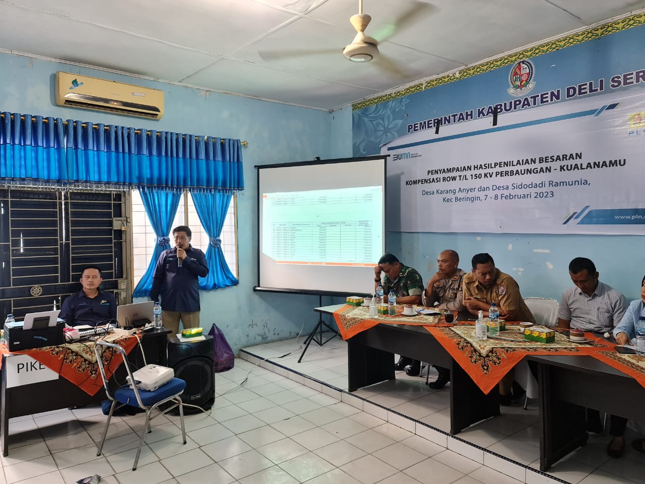 PLN Gelar Sosialisasi Penilaian Kompensasi Tanah di ROW Jalur SUTT 150 kv Perbaungan-Kualanamu