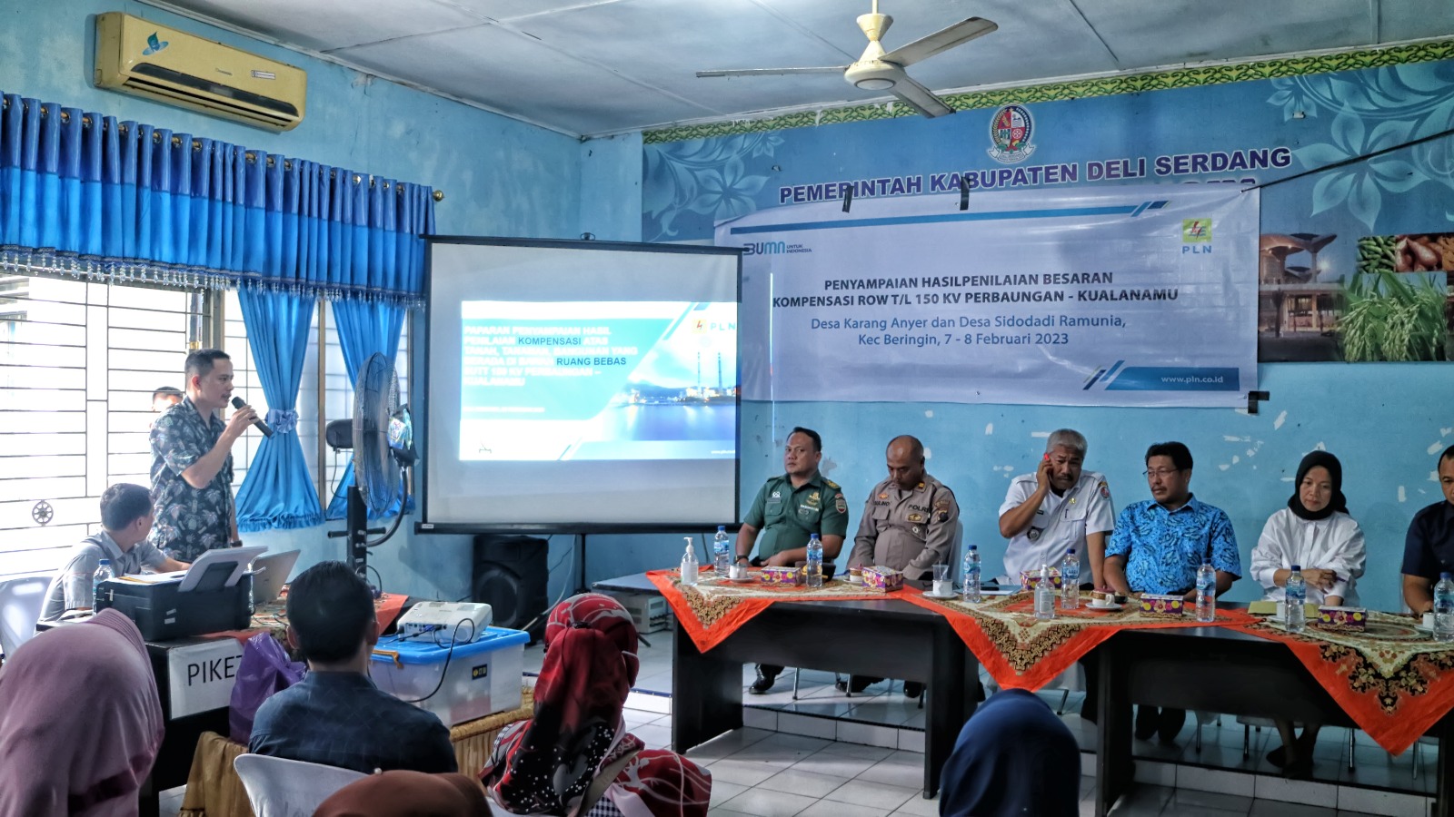 PLN Sosialisasi Penilaian Kompensasi Tanah di ROW Jalur SUTT 150 kV Perbaungan-Kualanamu