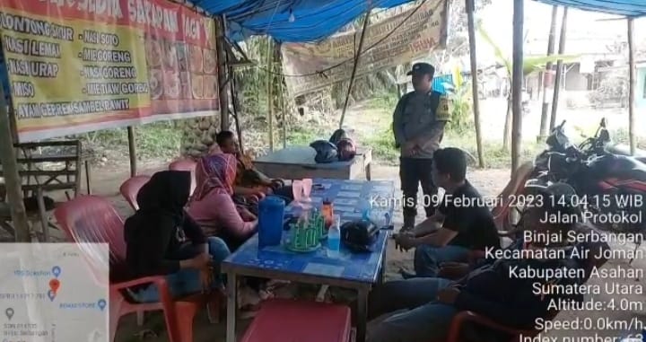 Warung Buk Ayu Didatangi Bhabinkamtibmas Polsek Air Joman, Ini Alasanya