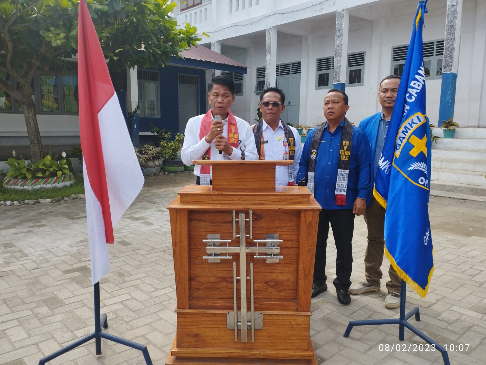 Bupati Samosir Apresiasi Pelaksanaan Try Out Persiapan Seleksi SMA Unggul oleh DPC GAMKI Samosir.