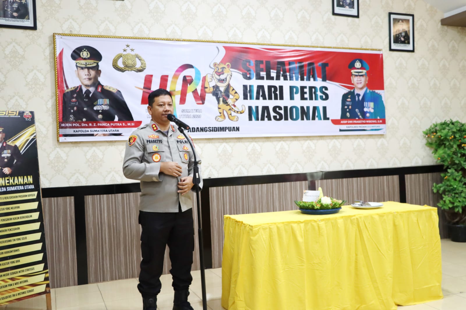 Kapolres Padangsidimpuan AKBP Dwi Prasetyo Wibowo : Pers dan Polri Mitra Sejalan untuk Masyarakat