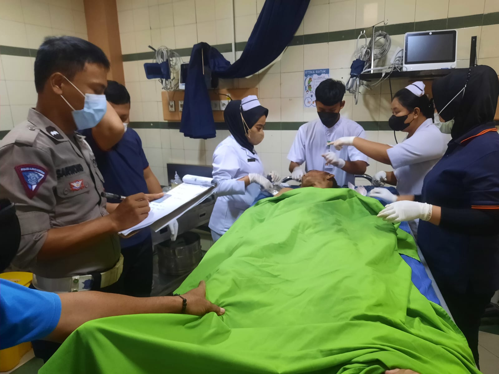 Tabrakan Sama Bus, PNS Dinas SDABMBK Deli Serdang Tewas