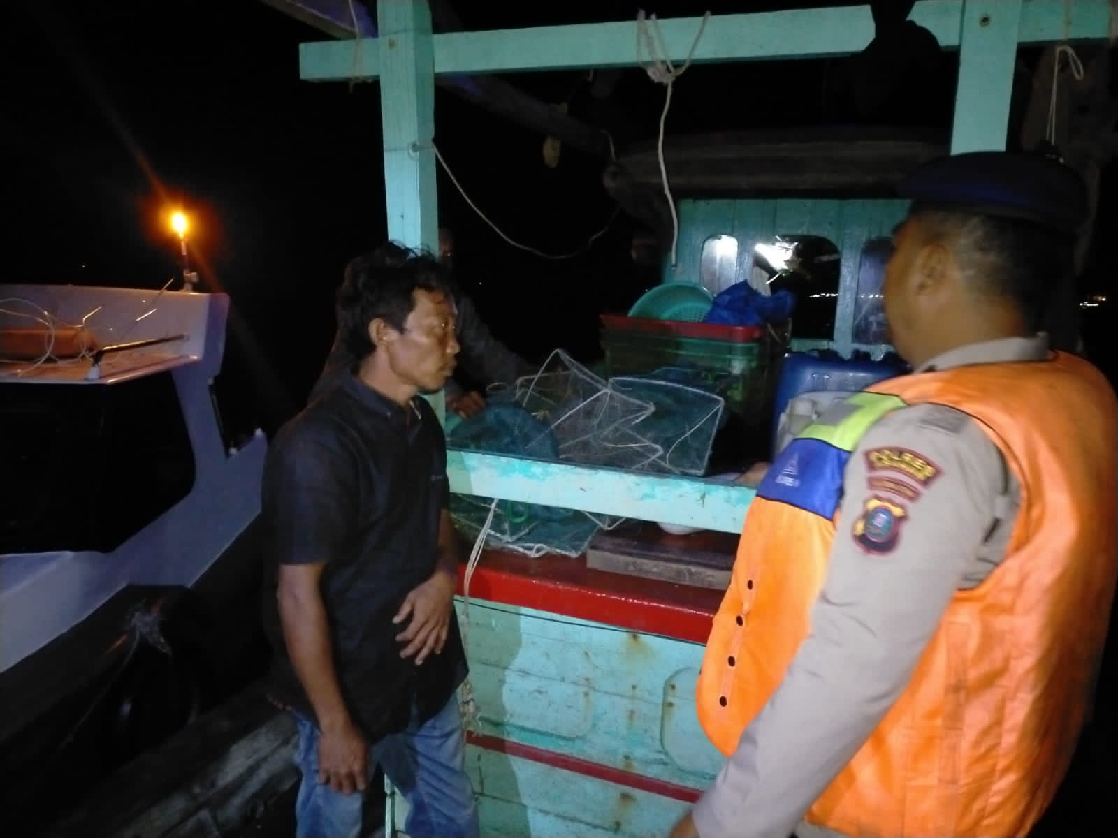 Berikan Kenyamanan Berlayar, Satpolairud Polres Asahan Patroli Skala Besar