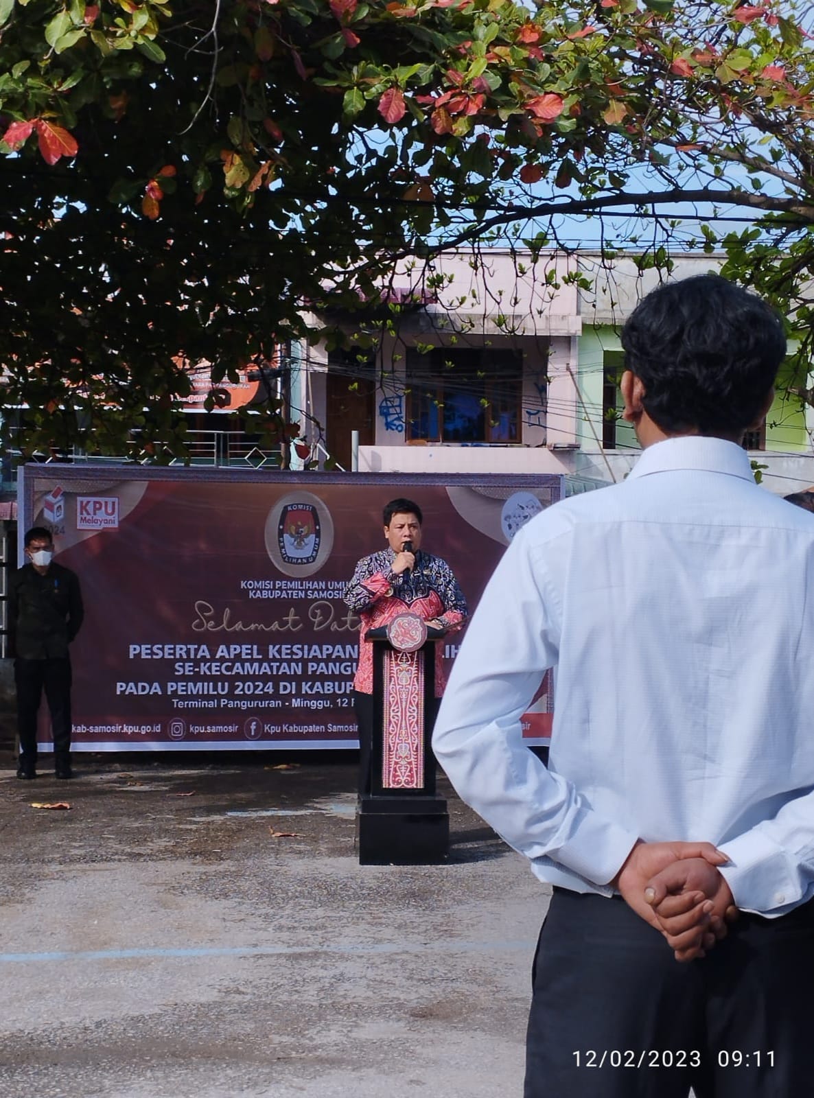 BUPATI SAMOSIR APEL KESIAPAN PETUGAS PANTARLIH